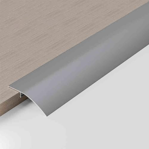 UrbanUp Übergangsprofil Zier- & Bodenübergangsleiste Aluminium, Metall-Holzbodenspalt-Abdeckleisten, Übergangsleisten für Türöffnungen, Geeignet für Höhen von 5mm-18mm(Grey A)