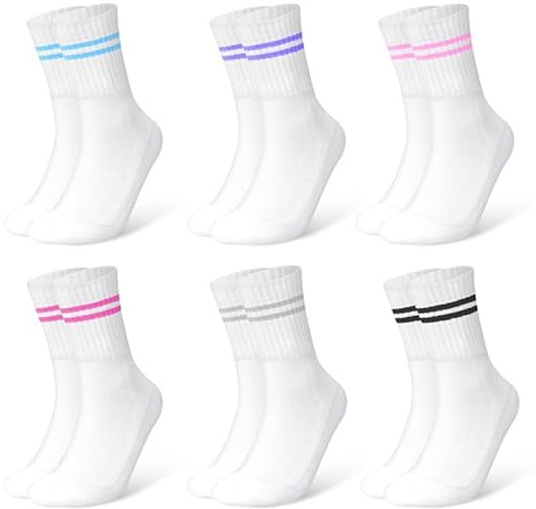 HAGOT Damen Tennis Socken, Tennissocken Damen, Frottee Sohle Atmungsaktiv Baumwollsocken