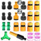 FORMVERSITY 20 Piezas Adaptador Manguera, Conector Manguera 1/2 3/4 1 In, Enchufe Rapido Manguera Agua 1/2, Derivacion Manguera Boquilla de Manguera Doble, Boquilla de Limpieza Lanza