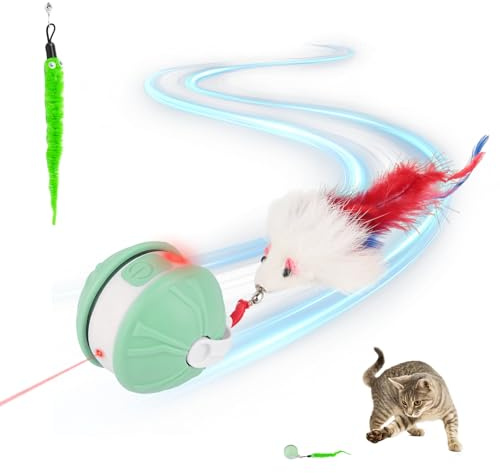 Lixstyea Katzenball Elektrisch - Katzen Kitten Spielzeug, Interaktiv Katze, Für Katzen Toys Ball, Elektrisches Katzenspielzeug Interaktives Cat, Toy Laser Power Ball
