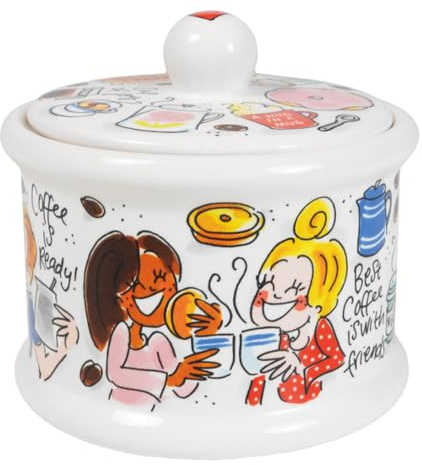 Blond Amsterdam Vorratsdose Blond x Senseo Kaffeeliebhaber, (H) 13cm | Keramik, Blond x Senseo Kollektion, Für Bohnen & Kekse, Mit Deckel, Handwäsche empfohlen