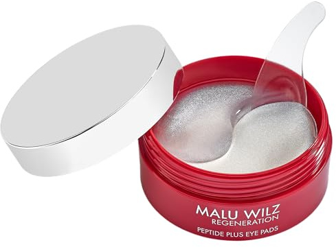 Malu Wilz PEPTIDE PLUS EYE PADS – Hydrogel Augenpads mit Peptid-Komplex, Hyaluron & Tremella Extrakt, gegen Falten, Augenringe und Tränensäcke, 60 Pads, vegan, dermatologisch getestet | Peptid-Komplex, Hyaluron & Tremella Extrakt, gegen Falten, Augenringe und Tränensäcke, vegan, dermatologisch getestet