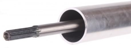 Terra Ricambi – Kit Asta di Trasmissione con Tubolare Ø26 mm per Decespugliatore | Asta Interna 153 cm Ø8 mm 9 Denti + Tubolare 150 cm con Cuscinetti | Ricambio Agricolo Compatibile (9 DENTI)