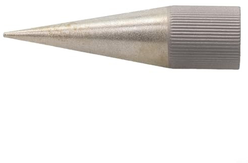Eawfgtuw Pulidora de perforación redonda de cuero con revestimiento de esmeril para moler y afilar, herramienta cónica de acero inoxidable compatible con HY para SPC y estándar