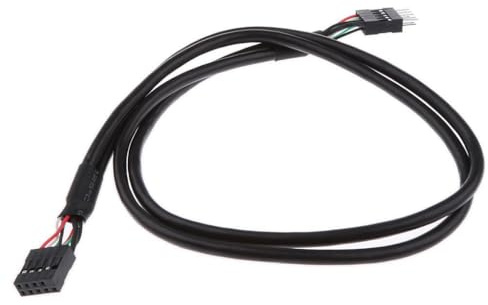 osiuujkw Precision Molded Connectors USB Extension Cable 9-pin Male To 9-pin Female 5cm 9pin Extension Cable Male To Female USB Black Assembly Precision Molded