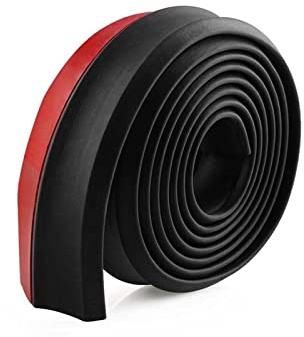Parafango paraspruzzi Paraurti anteriore per auto Splitter per labbra Spoiler Gonna in gomma Protezione Corpo Rivestimento Striscia per laterale per(2.5M)