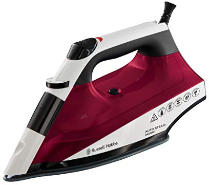 Russell Hobbs Auto Steam Technology Iron, Non-stick soleplate with even steam, 320ml Water Tank, 45g continuous steam, 130g shot of steam, Anti-drip & anti-calc function, 2m Cord, 2400W, 22520