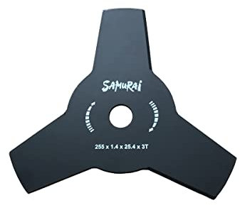 FRASCHETTI Disque de Débroussailleuse Acier 3 Dents Ø255 mm Alésage Ø25.4mm pour Broussailles, Ronces, Fougères