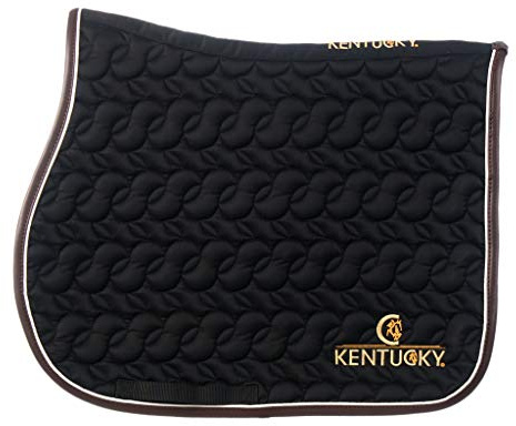 Kentucky Horsewear Tapis de selle Absorb avec logo Kentucky, couleur : noir