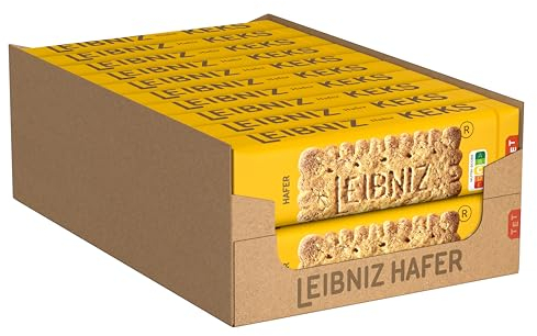 LEIBNIZ Haferkeks, 20er Pack, knusprige Kekse mit Hafer und Weizen gebacken, Großpackung als Vorrat oder zum Verkauf (20 x 230 g)