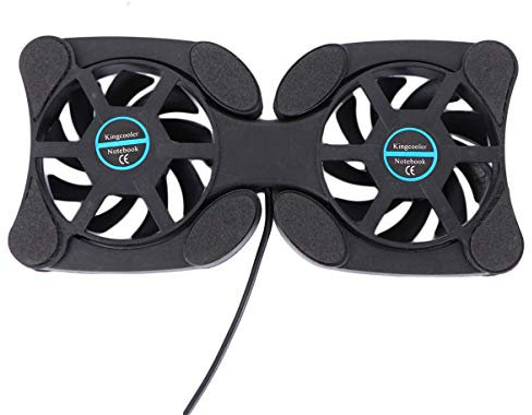 SOLUSTRE Laptop Cooling Pad, Laptop Cooler with Adjustable Stand, USB Laptop Cooling Fan with Adjustable Speed Great for Laptop Tablet Phone