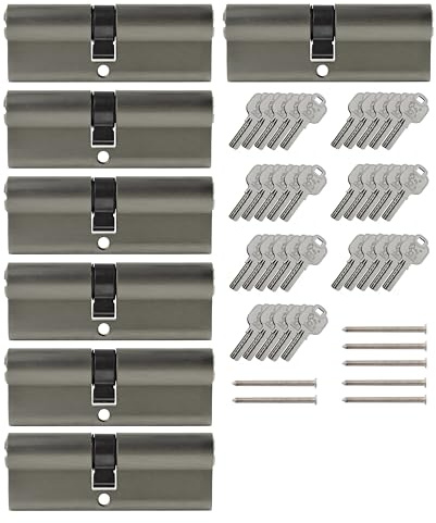 7x Profilzylinder 95 mm 45/50 gleichschließend inkl. 35 Schlüssel