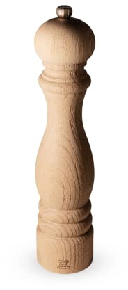 PEUGEOT - Salzmühle Paris Nature 30 cm - Klassische Mahlgradeinstellung - Aus recyceltem Holz mit PEFC-Siegel - Französisches Know-howreich - Naturfarben