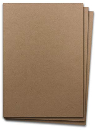100 Blatt Kraftpapier DIN A4 - Braun - 240 g/m² dicker Bastelkarton - 21,0 x 29,7 cm -Naturpapier - 100% ökologisch - Kartonpapier - Bedruckbar