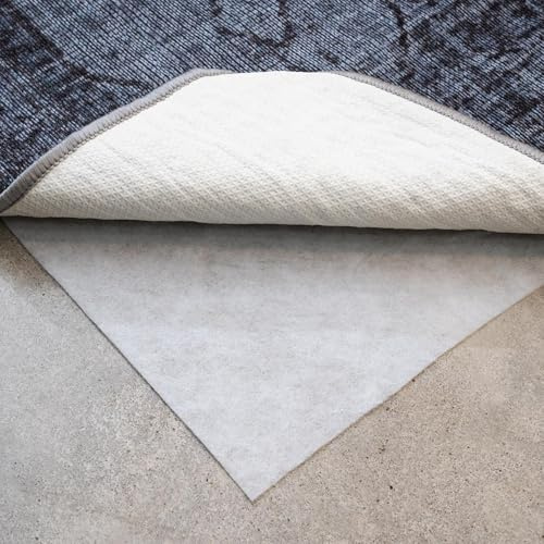 Teebaud 3' x 5' Non-Slip Rug Pad, Reversible Gripper, Non Skid Pads for Hardwood, Vinyl, Tile, Laminate Floors, Keep Area Rugs Secure, Natural Materials Safe for Indoor Flooring, ¼” Thick