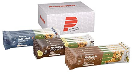 Powerbar - Natural Protein - Multiflavour Box - 12x40g - vegane Protein Riegel - palmölfrei - natürliche Zutaten