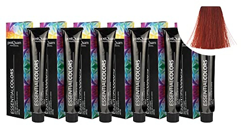 PostQuam - 6er Pack Professionelle Haarfarben mit Hoher Deckkraft - Permanente Haartönung 100% Grauabdeckung Gleichmäßige und Dauerhafte Natürliche Haarfarbe - Mehr als 90 Haarfärbemittel