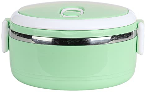 Contenitore termico per il pranzo, impilabile, per alimenti caldi, , scatola isolata, in acciaio inox 304, rotondo, sigillato, per scuola, studenti, ufficio, casa e adulti