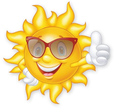 younikat Aufkleber Smile Sonne 21 cm Kunststoff selbstklebend - Kfz732 | Selbstklebend UV-Schutz Witterungsbeständig, Koffer Wohnwagen Wohnmobil Lustig Urlaub, UV- und witterungsbeständig