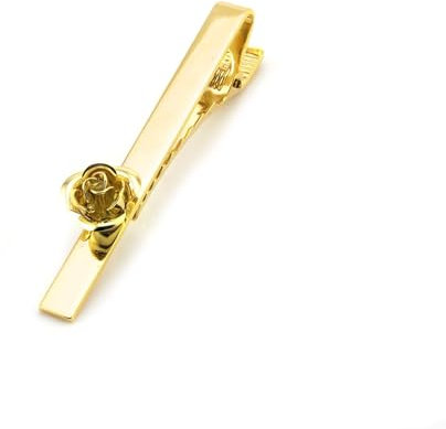 Aotiwe Krawattennadeln für Herren, Krawattennadel Vergoldet Rose Krawattennadel Elegant aus Kupfer