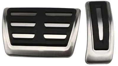 LFDTO Auto Kraftstoff Bremspedal Abdeckung Fit for A4 B8 A5 B8 A6 B8 2008-2019 A7 Q5 Q7 Q8 Fit for Porsche Macan Cayenne RHD Auto Zubehör(AT pedal(RHD))