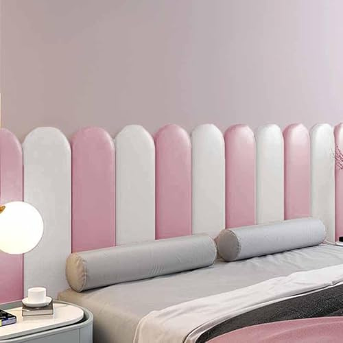 YWQJL Wandkissen Bett Selbstklebend Leder Polsterpaneel Wandkissen Abnehmbar Schutzplatte, 3D Selbstklebend 3,5cm Wandaufkleber Paneele Wand(18,150cm)