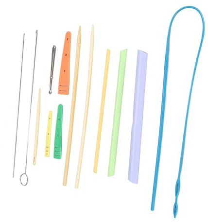Stoffschlauch-Dreh-Einfädelwerkzeug, Elastischer Kordelzug, Stoffschlauchwender, Nähen, Einfädelwerkzeuge, Kordelzug-Einfädler für DIY Fliege, Jogginghose, Shorts, Hoodies,