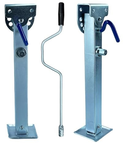 Anhänger-Stabilisierungsstützen – Verstellbare Nivellierstützen | Robuster Motorrad-Anhänger-Stabilisator, Stützbeine Aus Aluminium, Nivellierstützen, Teleskop-Wohnwagen-Anhänger-Stützbeine Für Reisea