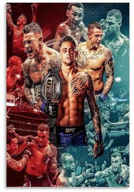 GOORAL Dustin Poirier Impression sur toile Motif étoile de bataille 30 x 45 cm