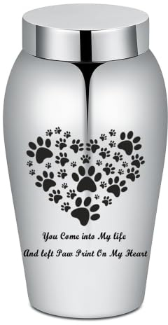 Groß Urnen für menschliche Asche Einäscherung Urnen für Hunde Katze Asche Edelstahl Urnen Funeral Memorial Keepsake für menschliche Haustier Asche Halter