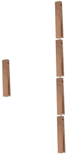 Cabilock 5 Pezzi Di Mollette Da Bagno in Legno Di Grandi Dimensioni Portasciugamani Antiscivolo Per Casa Ufficio E Hotel