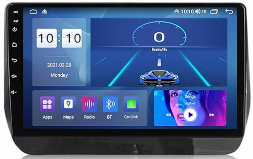 Radio GPS para coche Android 12 de 9 pulgadas, reproductor de vídeo multimedia para HyUn-dai H1 2019, radio con navegación GPS, receptor FM compatible con Bluetooth/FM/entrada AUX/tarjeta TF/SWC/Mirr