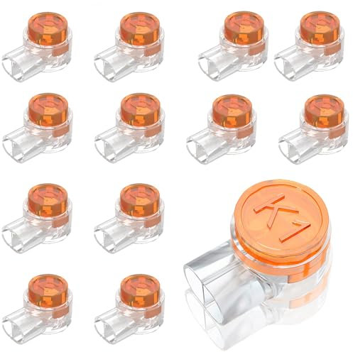 Funngy Telefonkabel Stecker Kabel Packung mit 180 Klemmen Stecker K1 Kabelstecker UY Stecker Kabelstecker K1 Anschluss für Telefonkabel Netzwerkkabel