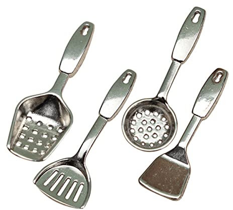 Sosoport Set Di Utensili Da Cucina in Miniatura Con Colori Realistici Utensili Da Cucina in Miniatura Per Decorare La Casa Delle Bambole