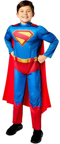 Rubies Costume de super-héros DC Deluxe Superman pour enfant Taille 5-6 ans