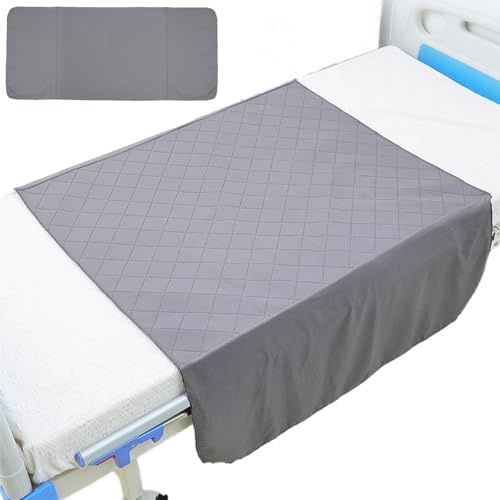 Empapadores Cama Adultos Lavables con Alas,Funda de Colchón Impermeable,Empapador Geriátrico con Alas Lavable Impermeable,Almohadilla de Incontinencia Lavable,para el Cuidado de Adultos,110 * 90cm