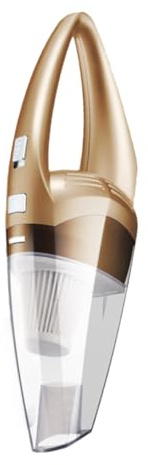STOBAZA Aspirapolvere Per Auto Senza Fili 120w Portatile Asciutto e Bagnato Aspirapolvere Portatile Cordless Dorato Per Pulizia Veicoli e Casa