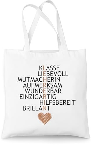 Snyvpra Lehrerin Geschenk Jutenbeutel 40 x 35cm, Geschenke für Lehrer, Personalisiertes Geschenke Lehrerin mit Herz, Lehrer Geschenke Abschiedsgeschenk Lehrerin Weihnachten Stofftasch