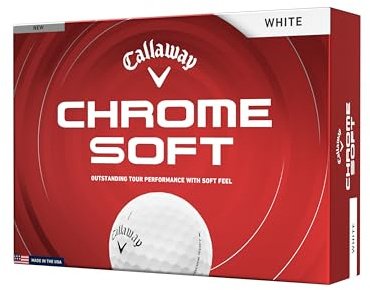 Callaway Golf Chrome Soft 2026 Golf Balls(White,One Dozen)