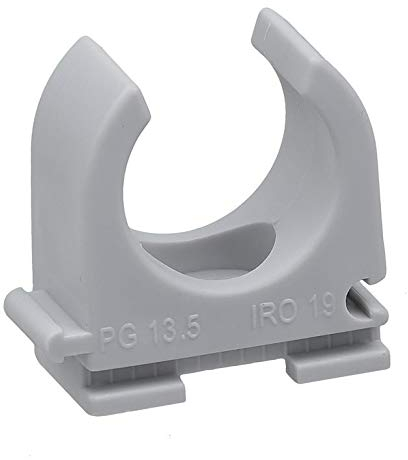 30 Stück - M20 PVC Klemmschelle | Quick-Schelle | Rohrschelle | XmediaSat für Stangenrohr PG 13.5