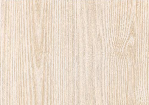 Alkor 3800042 Pellicola Adesiva per Mobili, Effetto Frassino Bianco, 45 cm x 2 mt