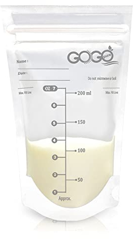 240 CT (4 Pack of 60 Bags) Best Value Pack Breastmilk Storage Bags - 7 OZ, EACH PRE-STERILIZED By Gamma Ray, BPA Free, Leak Proof Double Zipper Seal, Self Standing, for Refrigeration and Freezing