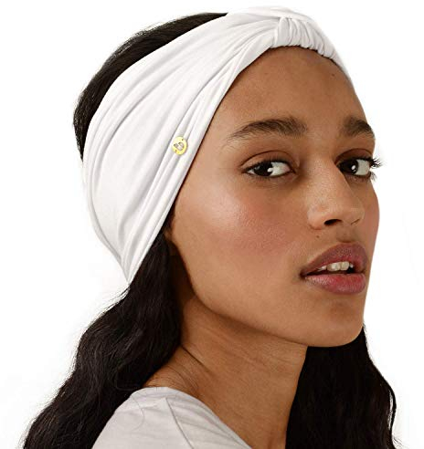 BLOM Original Haarband - Damen Yoga, Modeaccessoire, Workout, Reisen oder Sport - Multi-Stil Kopftuch für Haarstyling und Aktiven Lifestyle - Breiter Turban Geknotet