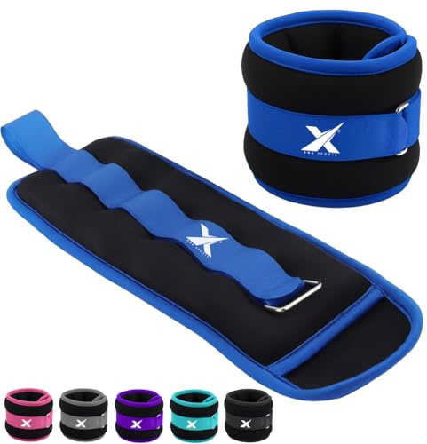 XN8 Gewichtsmanschetten Neopren Handgelenkgewichte 0.5kg-3kg Armgewichte für Fitness-Bewegung-Laufen-Joggen-Gymnastik