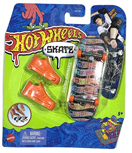Hot Wheels Skate - 2023 - Stacked Dominance - 3/4 - Gnarly Neon - Tony Hawk - Mint/NrMint - Ships Bubble Wrapped in a Box