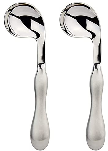 MJZYP Utensilios Adaptables Cuchara para Temblores en Las Manos Cucharas Anguladas para Manos para Temblores De Manos Artritis Parkinson O Ancianos