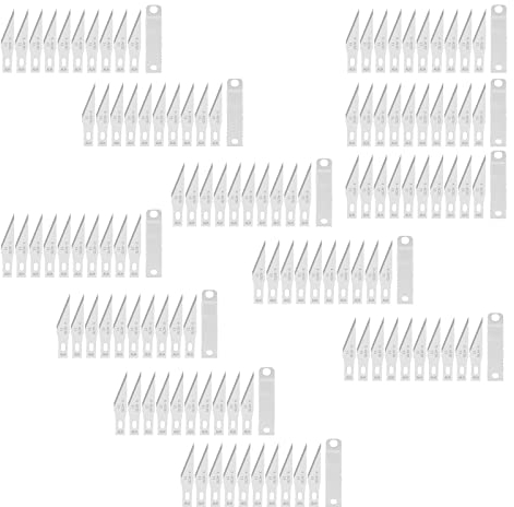120 Stück Bastelmesser Klingen #11 Skalpell Ersatzklingen Edelstahl Hobbymesser Set für Cutter für DIY Art Work Cutting Skulptur