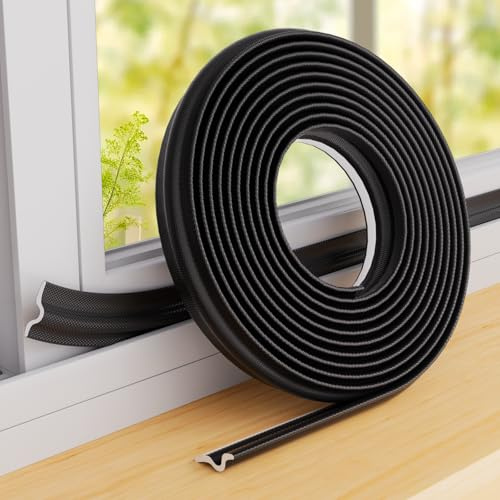 Fensterdichtung Selbstklebend,8M Schwarz Zugluftstopper für Türen Fenster