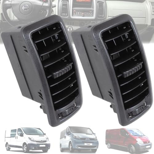 Twowinds Grille Ventilation Compatible avec Renault Trafic 2 - (2 pcs) | Compatible avec Renault Trafic II (2002-2014)