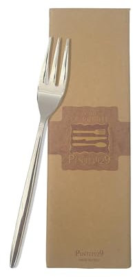 Sicignano | Forchetta per Dolci a 3 Spine Olivia, 17 cm, in Acciaio Inox, Confezione da 12, Design elegante, per Bar Ristorante, Casa